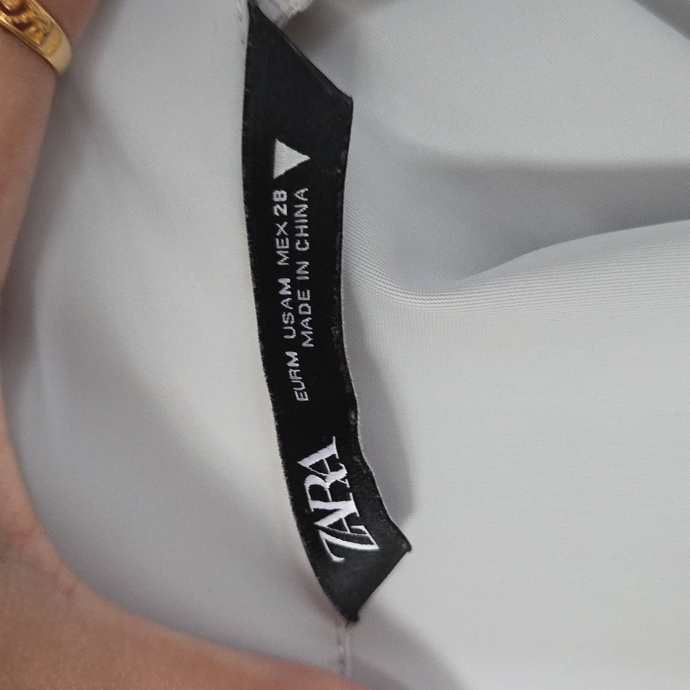Zara Light Grey Half Zip Crop Pullover - Picture 3 of 4